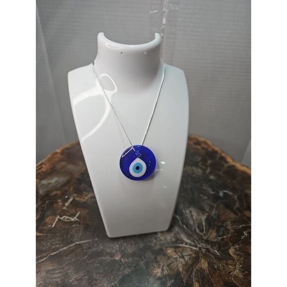 Evil Eye Necklace 925 Silver Chain Protection/Good Luck - Picture 10 of 10